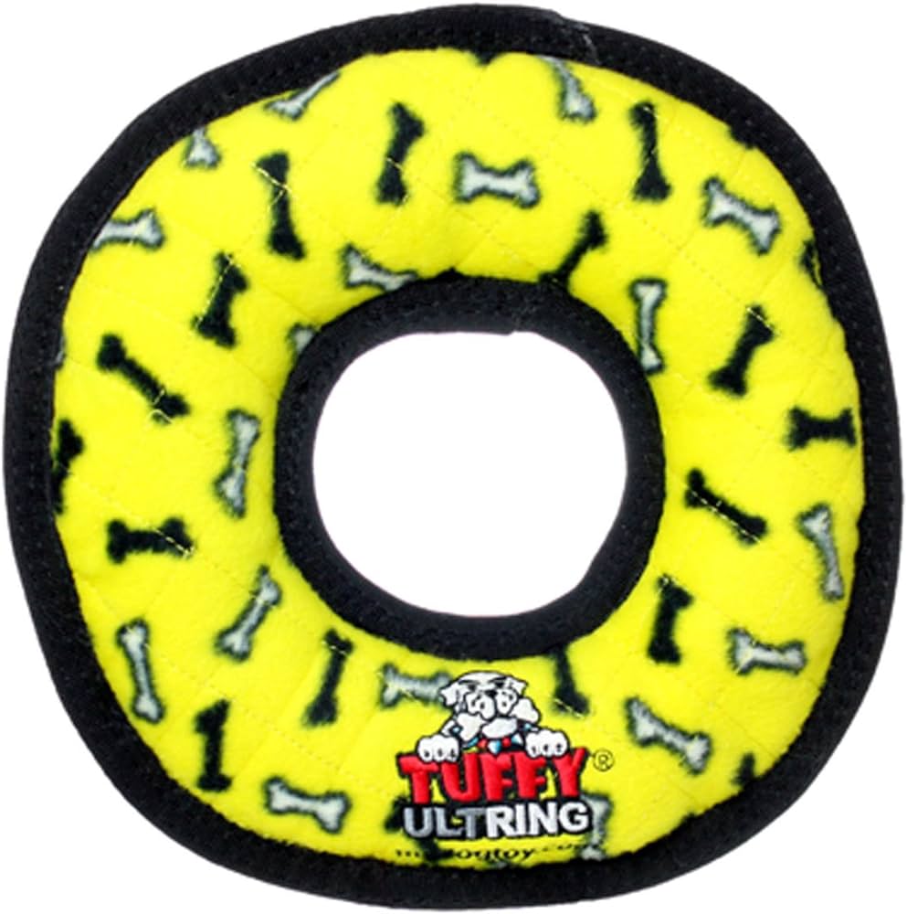 Tuffys Ultimate Ring Dog Toy Yellow