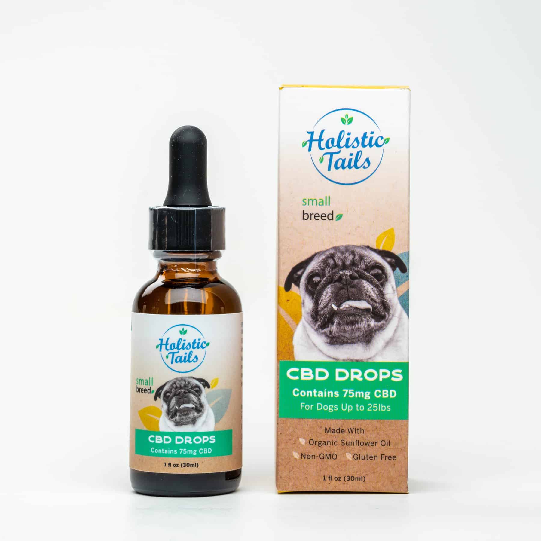Holistic Tails CBD Drops Dog Small Breed 1 oz