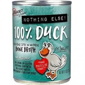 Against The Grain Nothing Else Dog 11 oz 100% Duck Canned Dog Food