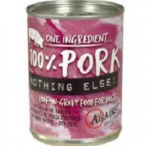 Against The Grain Nothing Else Dog 11 oz 100% Pork Canned Dog Food