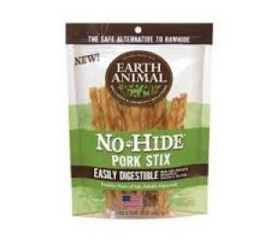 Earth Animal No Hide 1.6 oz 10 Pack Pork Stix Dog Chews