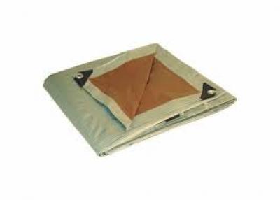 Dry Top Heavy Duty Tarp 6' x 8' Silver/Brown