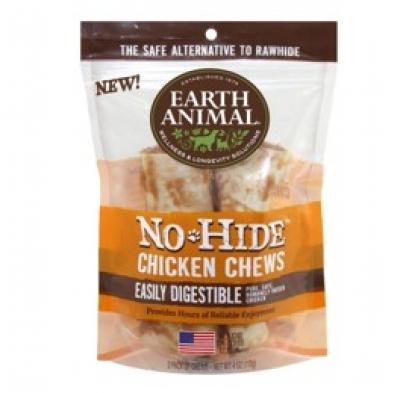 Earth Animal No Hide 4" 2 Pack Chicken Dog Chews