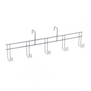 Bridle Rack Wire 5 Hook Silver