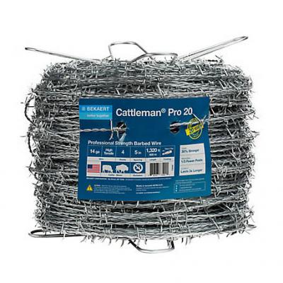 Barbed Wire Cattleman Pro 20 4 Pt Barb 1320'-14 Ga Bekaert