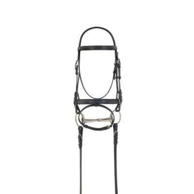 Camelot Bridle Dressage W/Flash Horse Black