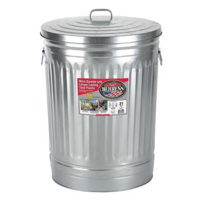 Galvanized Garbage Cans 31 Gallon Behrens (Storage Bins)