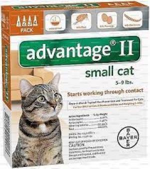 Advantage II Cats Under 9 lbs (Cat, Flea & Tick)