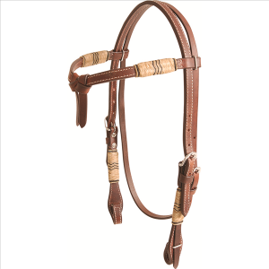 Cashel Headstall Brow Band Average Tie Front