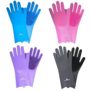 Classic Equine Wash Gloves Purple (Sponges & Wash Mitts)