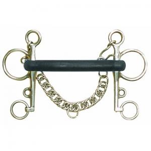 Centaur Mullen Mouth Pelham 5.5" Rubber Bit