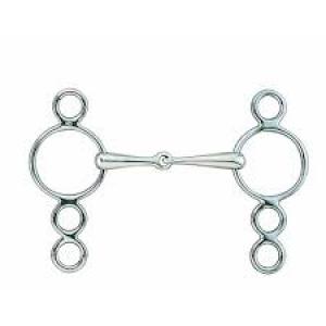 Centaur 3 Ring Jumping Bit 5.5" Snaffle