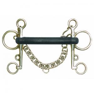Centaur Pelham Mullen Mouth 5.5" Hard Rubber Bit