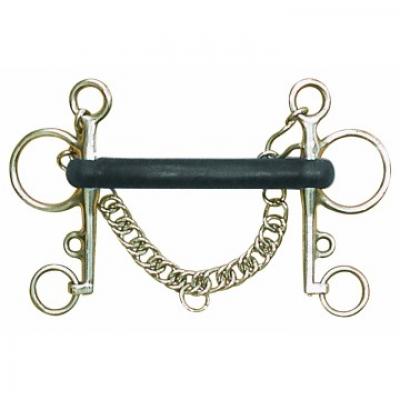 Centaur Pelham Mullen Mouth 5.5" Hard Rubber Bit