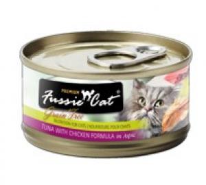 Fussie Canned Cat Food 2.82 oz Tuna Chicken