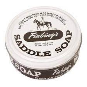 Fiebings Saddle Soap 3.5 oz White Top (Leather Care)
