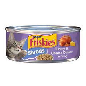 Friskies Canned Cat Food Shreds 5.5 oz Turkey/Cheese