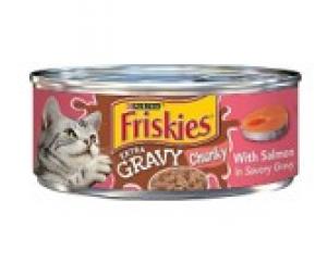 Friskies Canned Cat Food Extra Gravy Salmon In Gravy 5.5 Oz