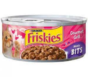 Friskies Canned Cat Food Meaty Bits 5.5 oz Gourmet Grill