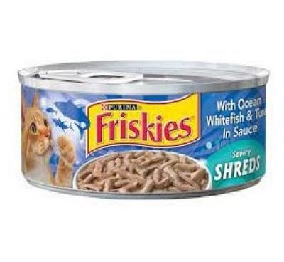 Friskies Canned Cat Food Shreds 5.5 oz Fish/Tuna