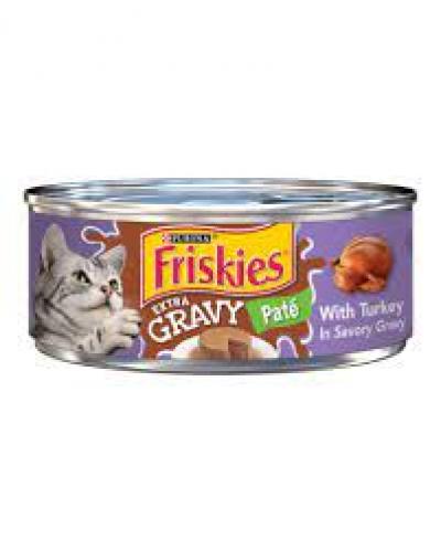 Friskies Canned Cat Food Extra Gravy Turkey In Gravy 5.5 Oz