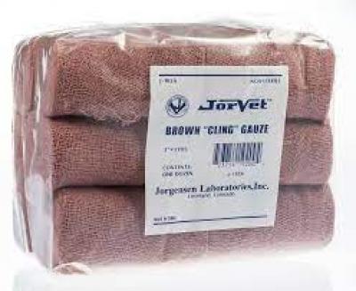 Gauze Brown 12 Pack 3" Jorvet (Wound Wraps & Padding)