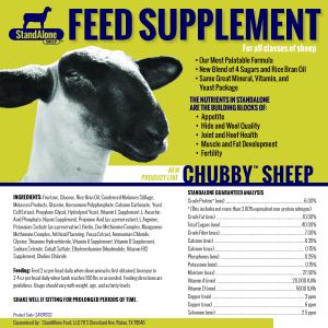 Stand Alone Sheep Chubby 1 Gallon (Show Supplements)