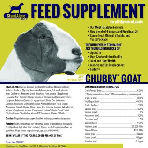 Stand Alone Goat Chubby 1 Gallon (Show Supplements)