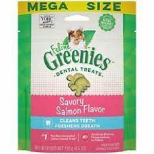 Greenies Feline 4.6 oz Salmon Cat Dental Treats