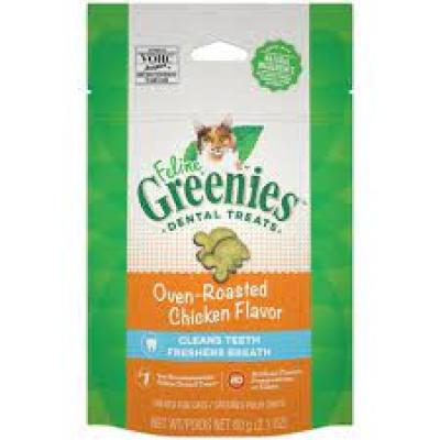 Greenies Feline 2.1 oz Catnip Cat Dental Treats