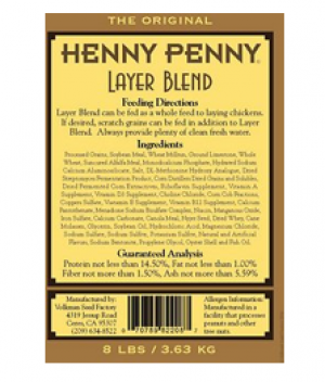 Henny Penny Layer Chicken Feed 15 lbs (Poultry Feed)