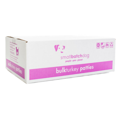 Smallbatch Bulk Box Dog Case Turk Patties (Dog: Raw & Freeze Dried Food)