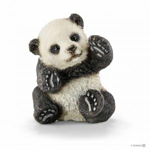 Schleich Panda Cub, Playing (Toy Animal Figure)