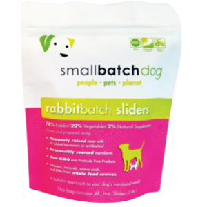 Smallbatch Dog Sliders 3 lbs Rabbit (Dog: Raw & Freeze Dried Food)