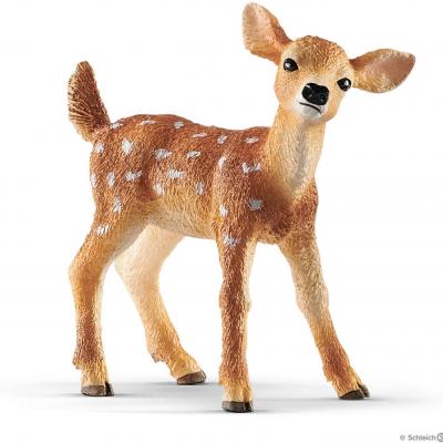 Schleich White-Tailed Fawn (Toy Animal Figure)