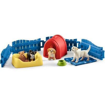 Schleich Farm World Puppy Pen Kennel (Toy Animal Figure)