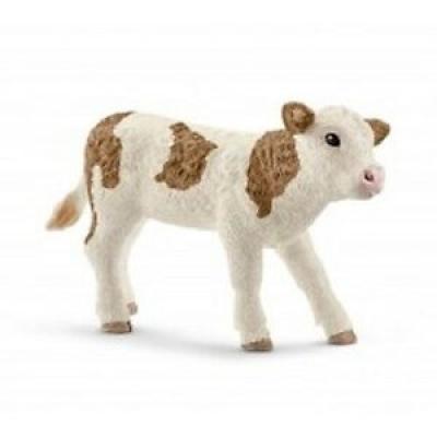 Schleich Simmental Calf (Toy Animal Figure)