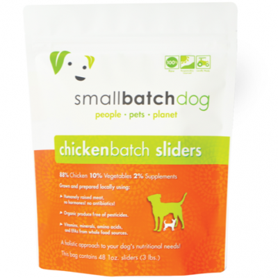 Smallbatch Dog Sliders 3 lbs Chicken (Dog: Raw & Freeze Dried Food)