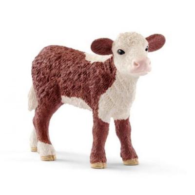 Schleich Hereford Calf (Toy Animal Figure)