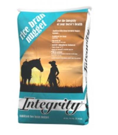 Integrity Rice Bran Nugget 40 lbs (Integrity Horse Feed)