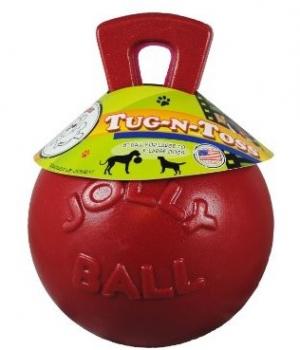 Jolly Pets Tug N Toss 8" Red Dog Toy