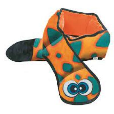 Invincibles Snake Toy Large Orange/Blue Dog Toy