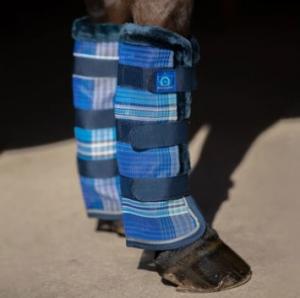 Kensington Fly Boots Pair Large/Average Dark Blue (Fly Protection)