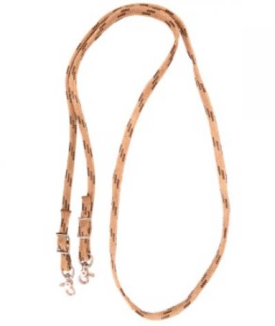 Martin Reins Roping Nylon 5/8" Waxed Brown/Tan