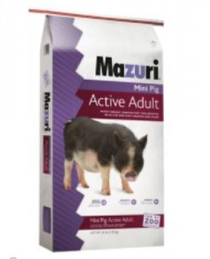 Mazuri Mini Pig Active Adult 25 lbs (Pot Bellied Pig Feed)